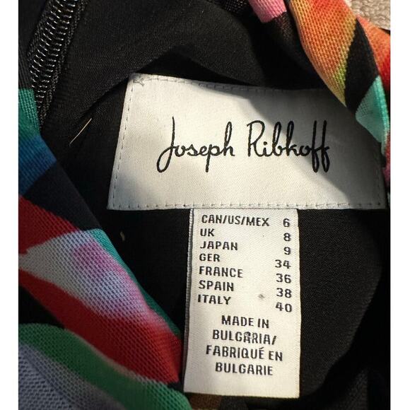 Joseph Ribkoff Floral A-Line Flowy Dress US Size 6 Lagenlook Sleeveless Lined - Picture 4 of 7